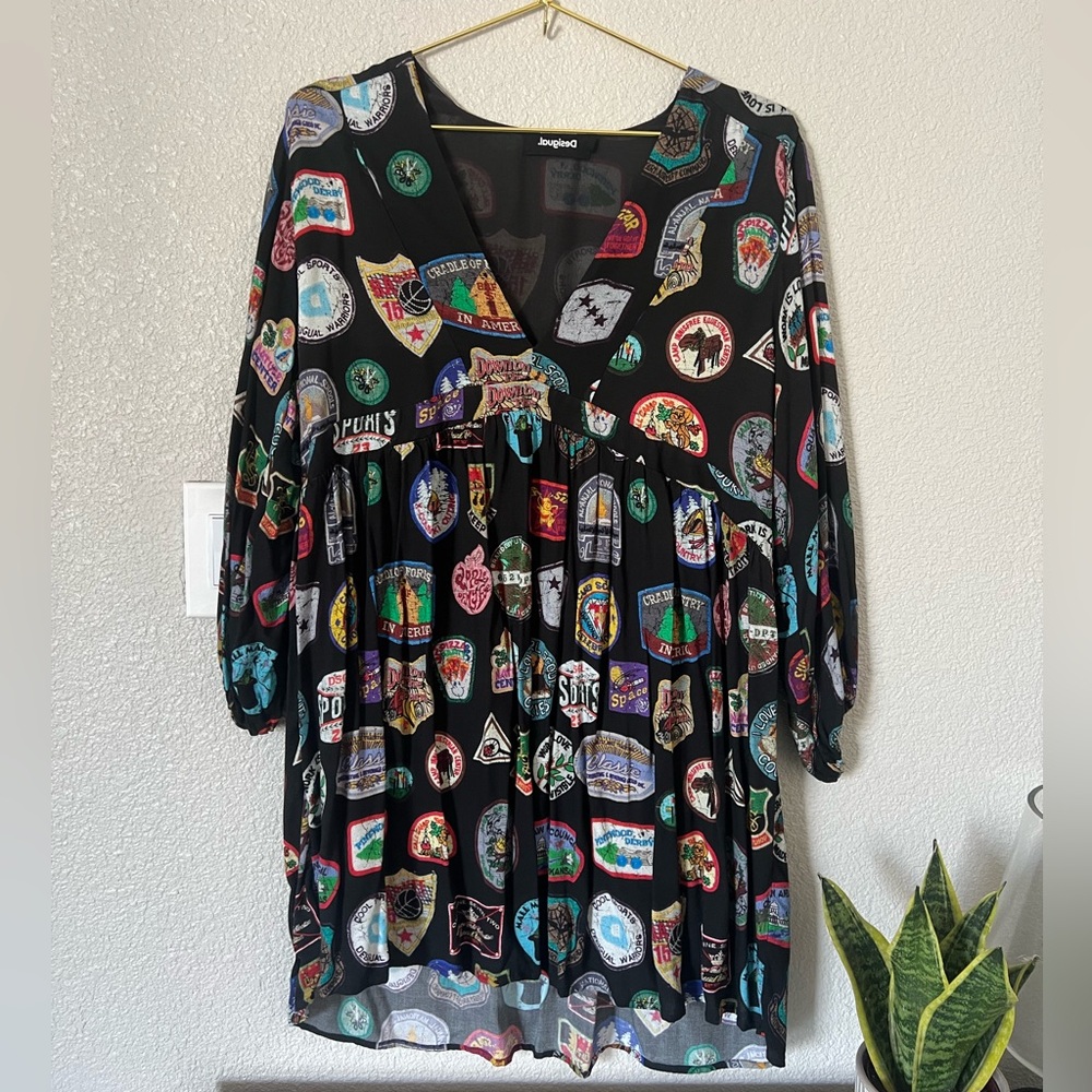 Desigual dress empire waist XL